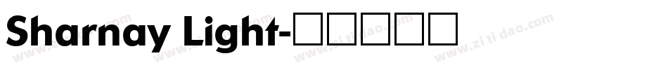 Sharnay Light字体转换
